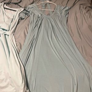 Latched Mama Flutter Sleeve Pleated Dress